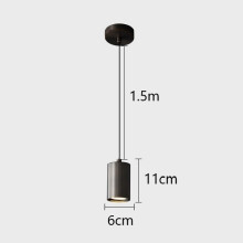 (Black, Without light bulb) Nordic Minimalist Pendant Lights Modern LED Iron Art Chandeliers
