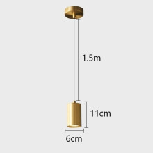(Golden, Without light bulb) Nordic Minimalist Pendant Lights Modern LED Iron Art Chandeliers