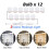 (12Bulbs) Makeup Mirror Light Led Dressing Table Light USB 12V Lighting Dimmable Wall Panels 1