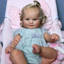 (20 inches) 20 Inch/51cm Lifelike Reborn Baby Girl Doll Full Body Silicone Vinyl 3D Painted