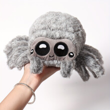 (Dark Gray) Festive Plush Spider Toy: Perfect for Halloween Decor Or Playtime Fun