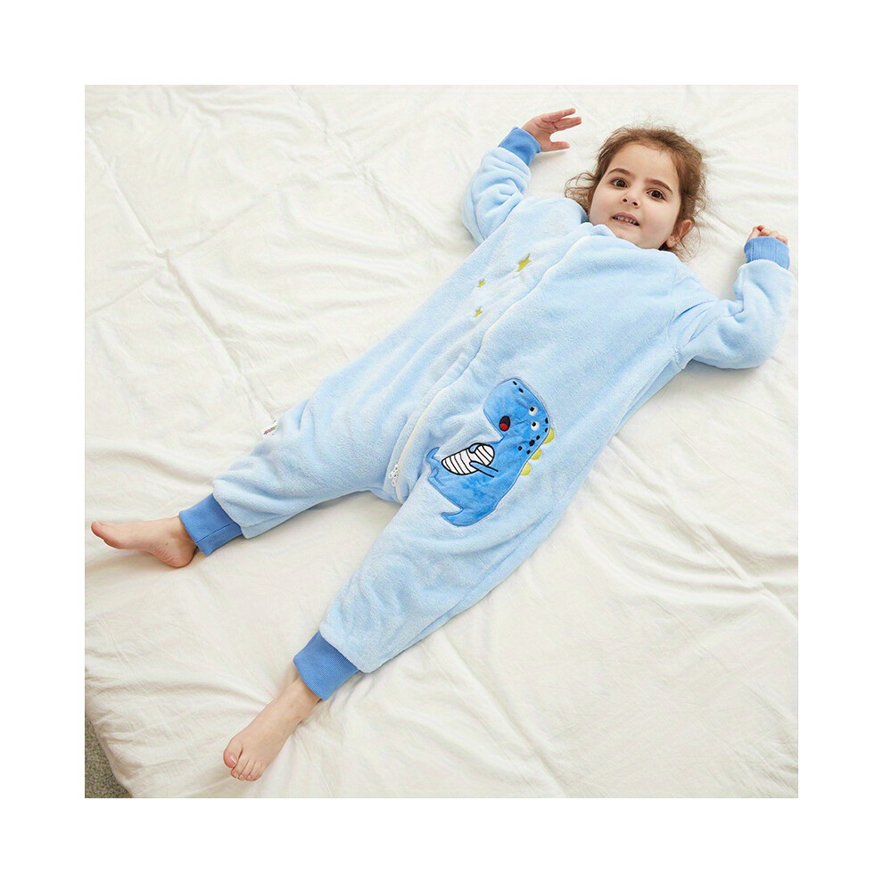 (110) Flannel Baby Spring And Autumn Children's Constant Temperature One-Piece Sleeping Bag Srj Star