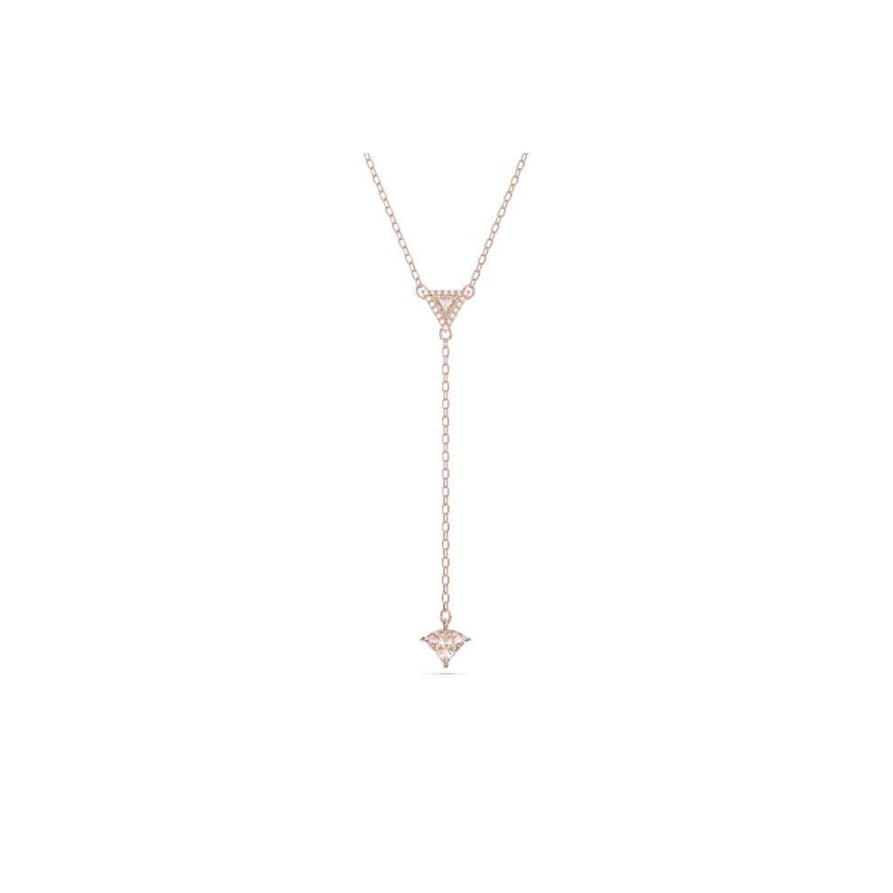 Swarovski Ortyx Y Triangle Cut White Rose Gold-Tone Plated 5642984