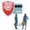 Μαύρο RFID προστασία πορτοφόλι κάτοχος καρτών 5pcs κάρτες (γνήσιο δέρμα) 8