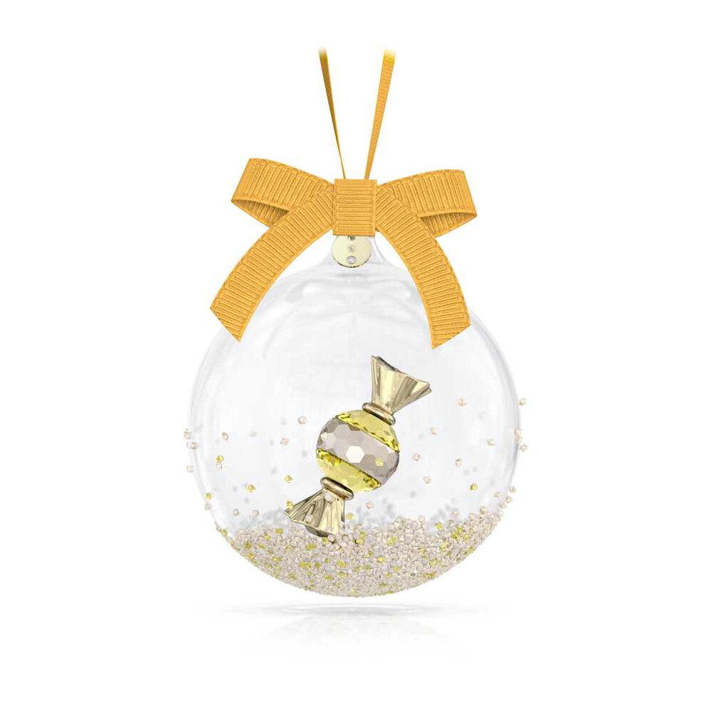 Holiday Cheers Dulcis Yellow Ball Ornament 5688315