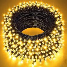500 Led 50m Outdoor Christmas Lights, Warm White Christmas Tree Lights Plug In, Christmas String Lights For House Bedroom Wedding Party Indoor Ceiling