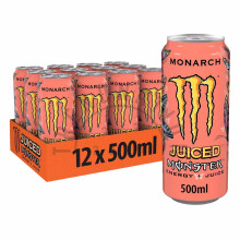 (12 x Monarch) Monster Energy Drink | 500ml Cans | Assorted Flavors