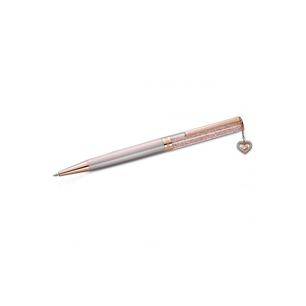 Swarovski Crystalline ballpoint Heart pen Pink, Rose Gold-tone plated 5527536