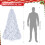 7FT White Christmas Tree Artificial PVC Xmas Tree Festive Home Decor ﻿ 14