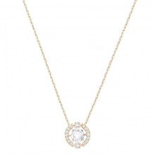 Swarovski Sparkling Dance Round Necklace White Rose gold-tone plated 5272364