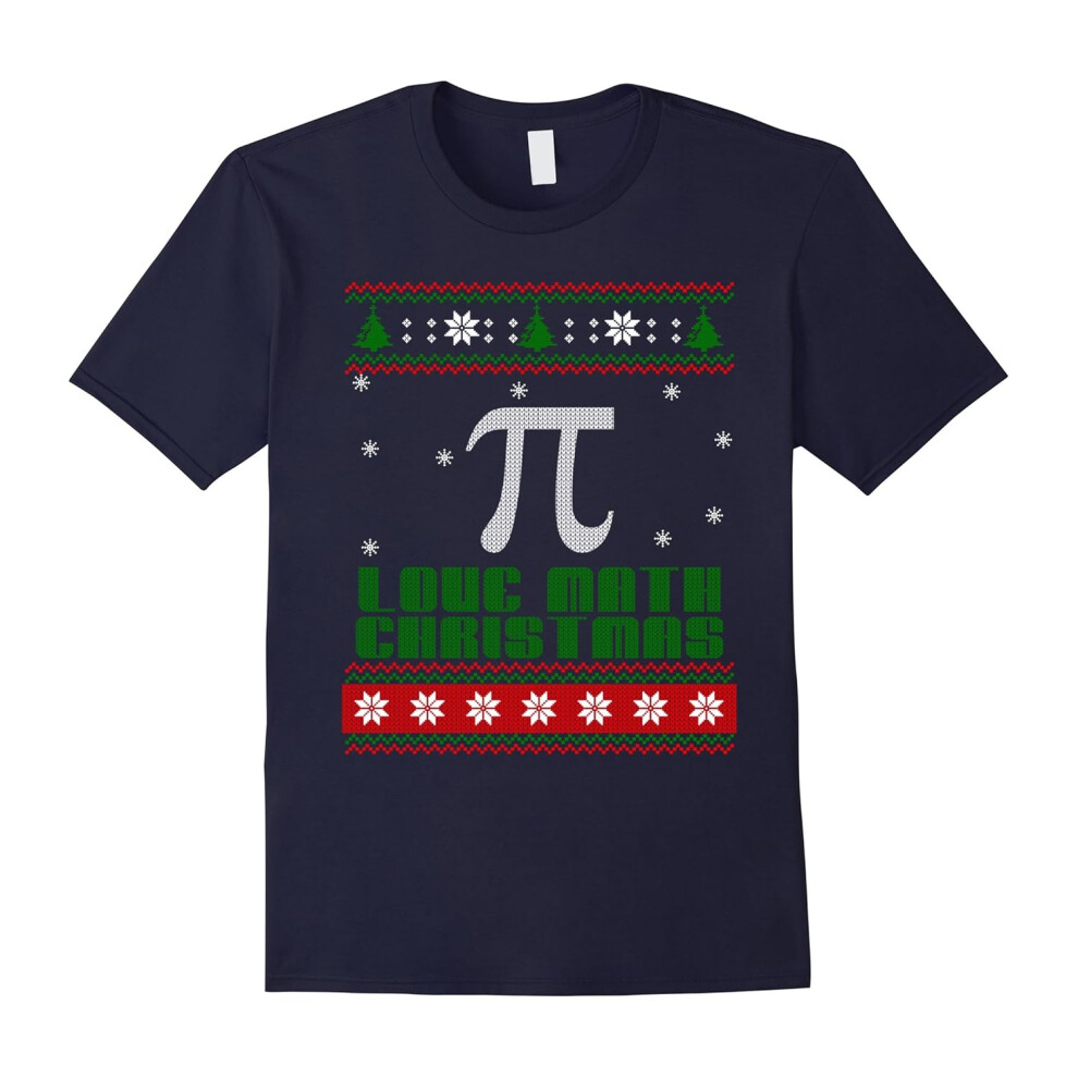 (M) Christmas Ugly 2016 For Love Math T shirt-Father's Day