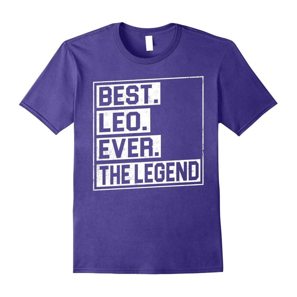 (XXXL) Best Leo Ever The Legend T-shirt August Birthday Gifts-Father's Day