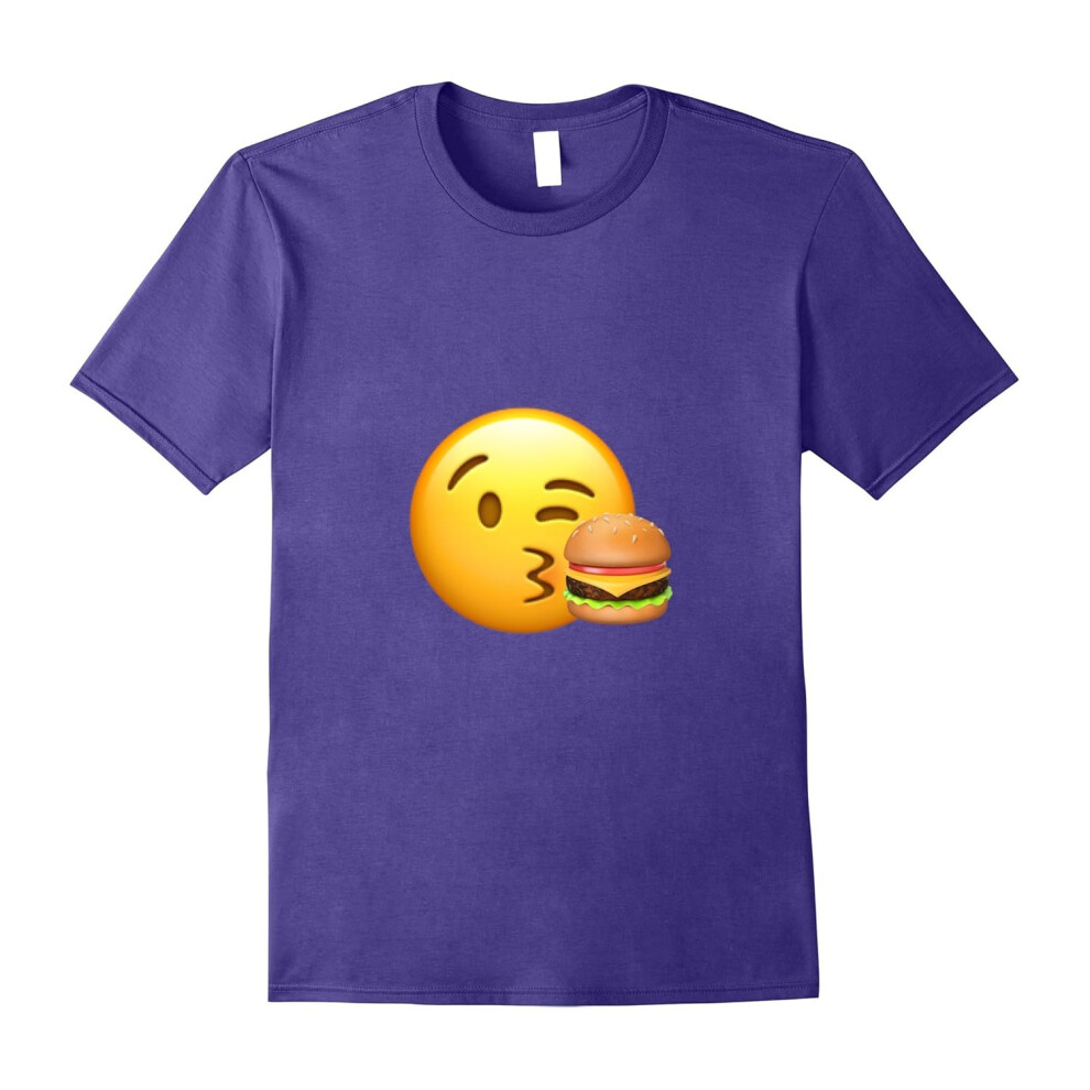 (XXL) Emoji Shirt | Birthday Gift Shirt | I Love Burgers Shirt-Father's Day