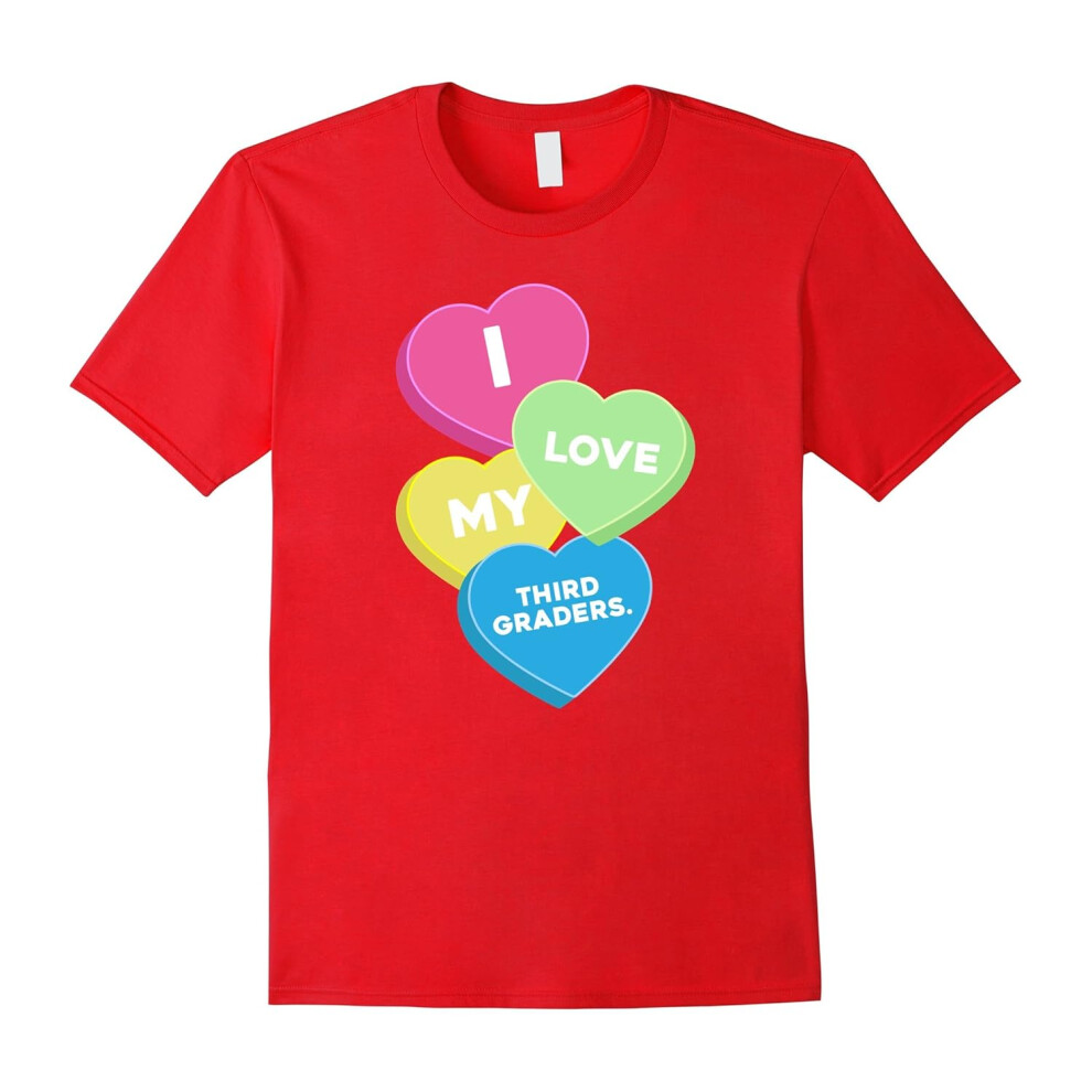 (XXXL) i love my third graders valentine day great gift t shirt-Father's Day