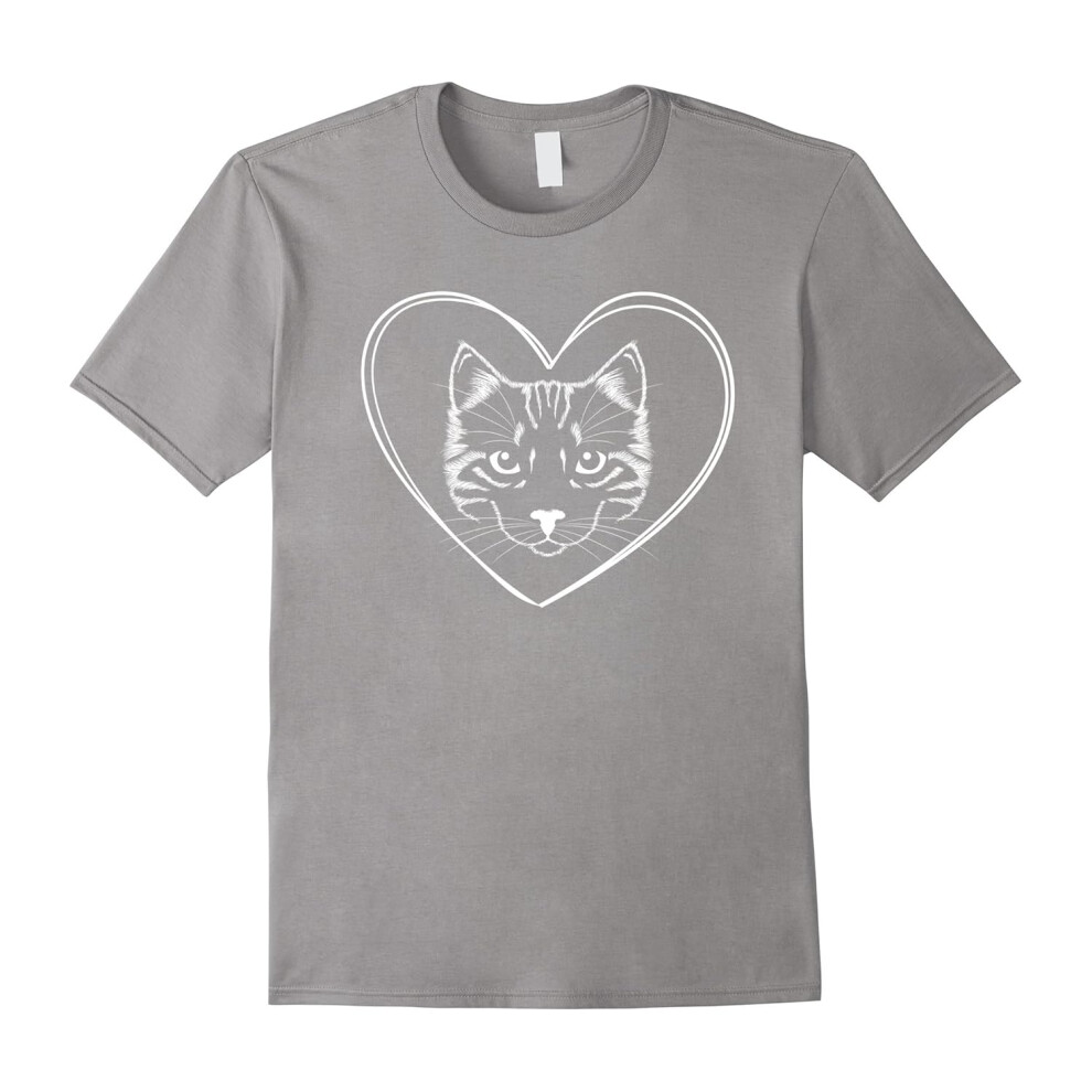 (XXL) Cat Heart Shirt â Cat Love T-shirt-Father's Day