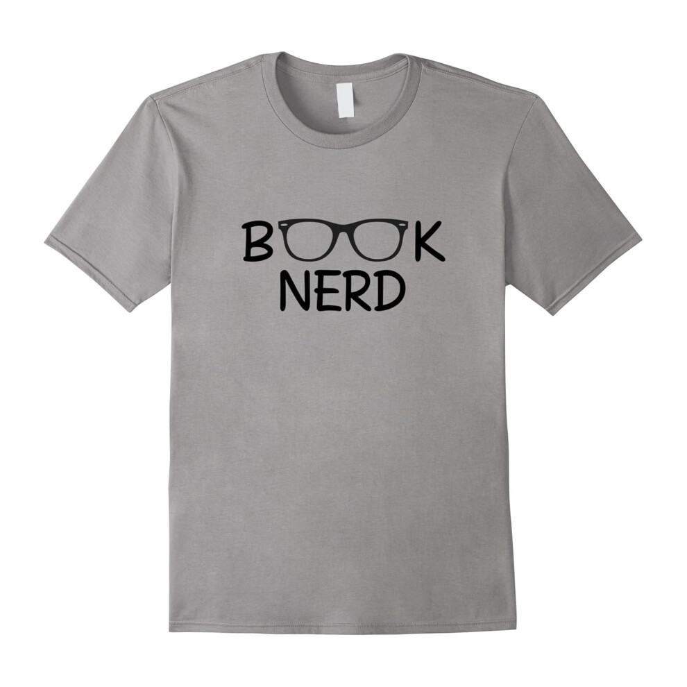 (L) Book Nerd T-Shirt, Funny Reading Lovers Quotes Gift-Father's Day