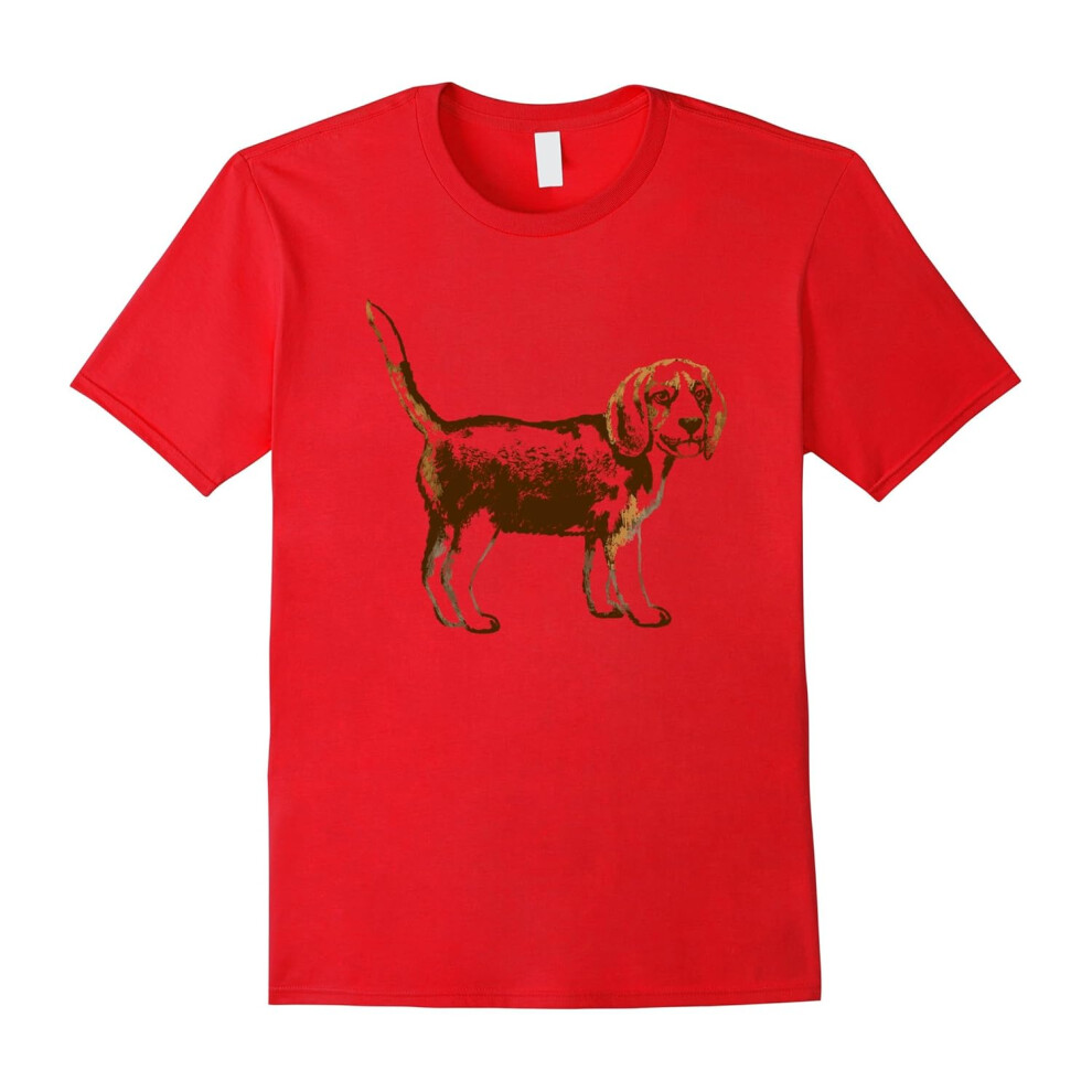 (M) Beagle Dog T Shirt I Love Like Beagle-Father's Day