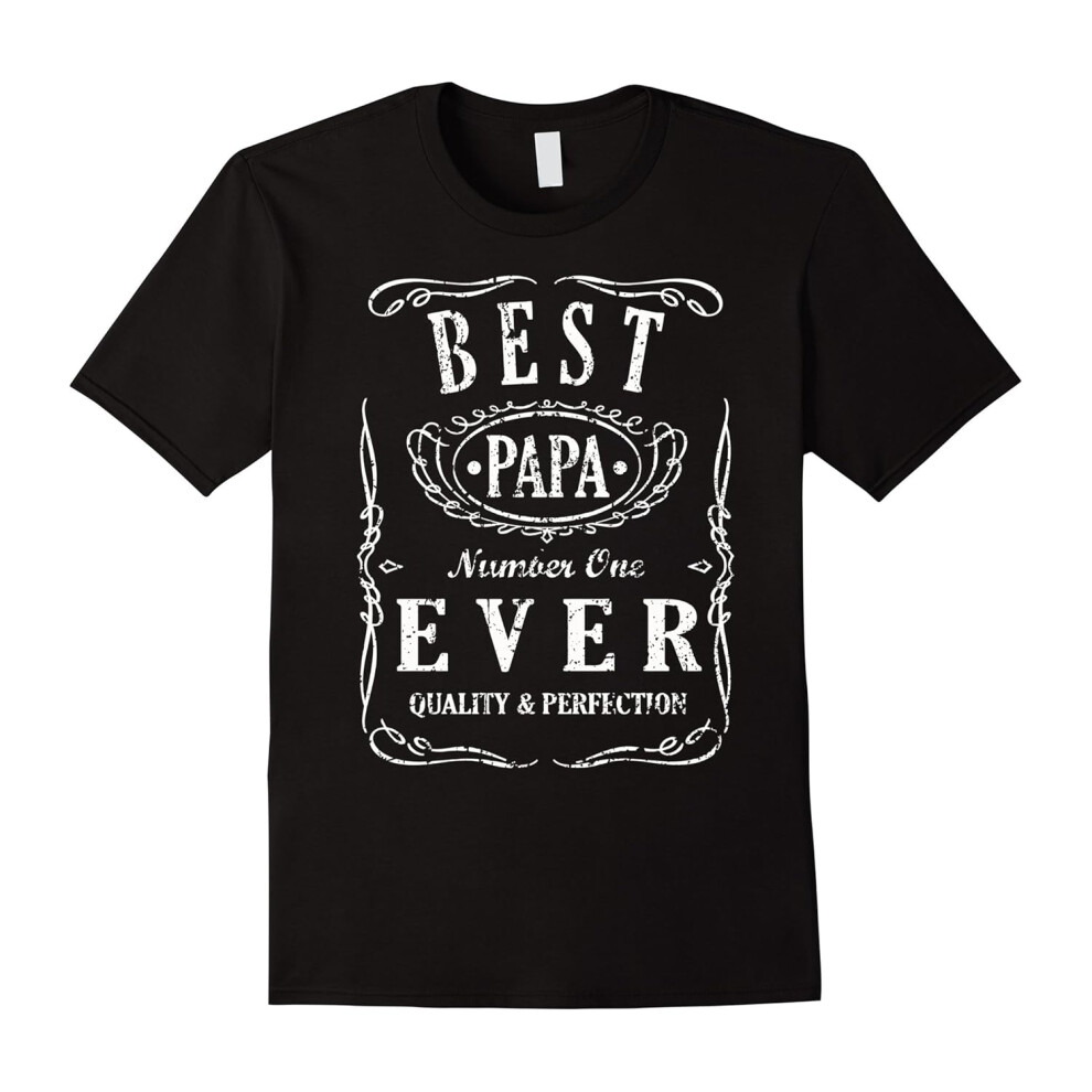 (XL) Best Papa Ever T-Shirt-Father's Day