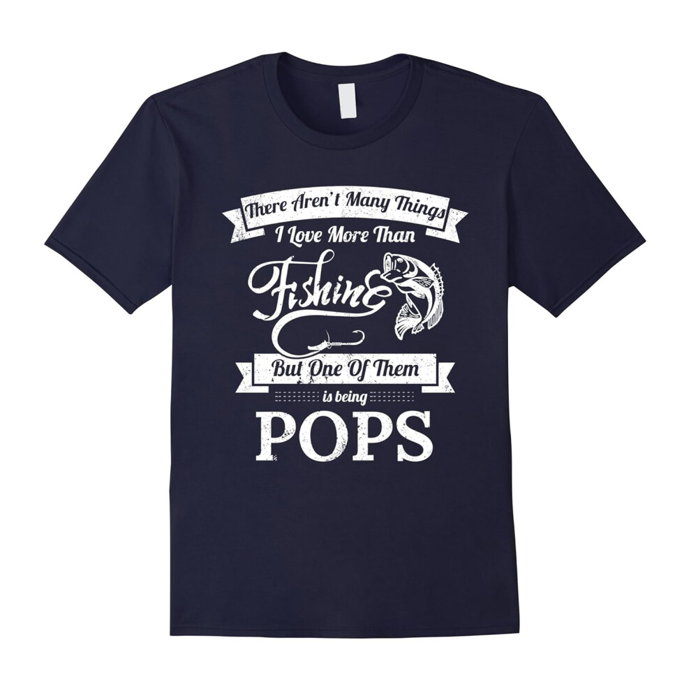 (XXXL) Men's I Love Fishing And Being Pops Gifts To Dad From Son-Father's Day