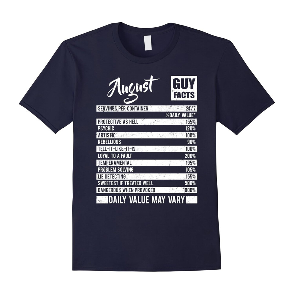 (S) August Guy Facts T-shirt Born In August Birthday Gifts-Father's Day