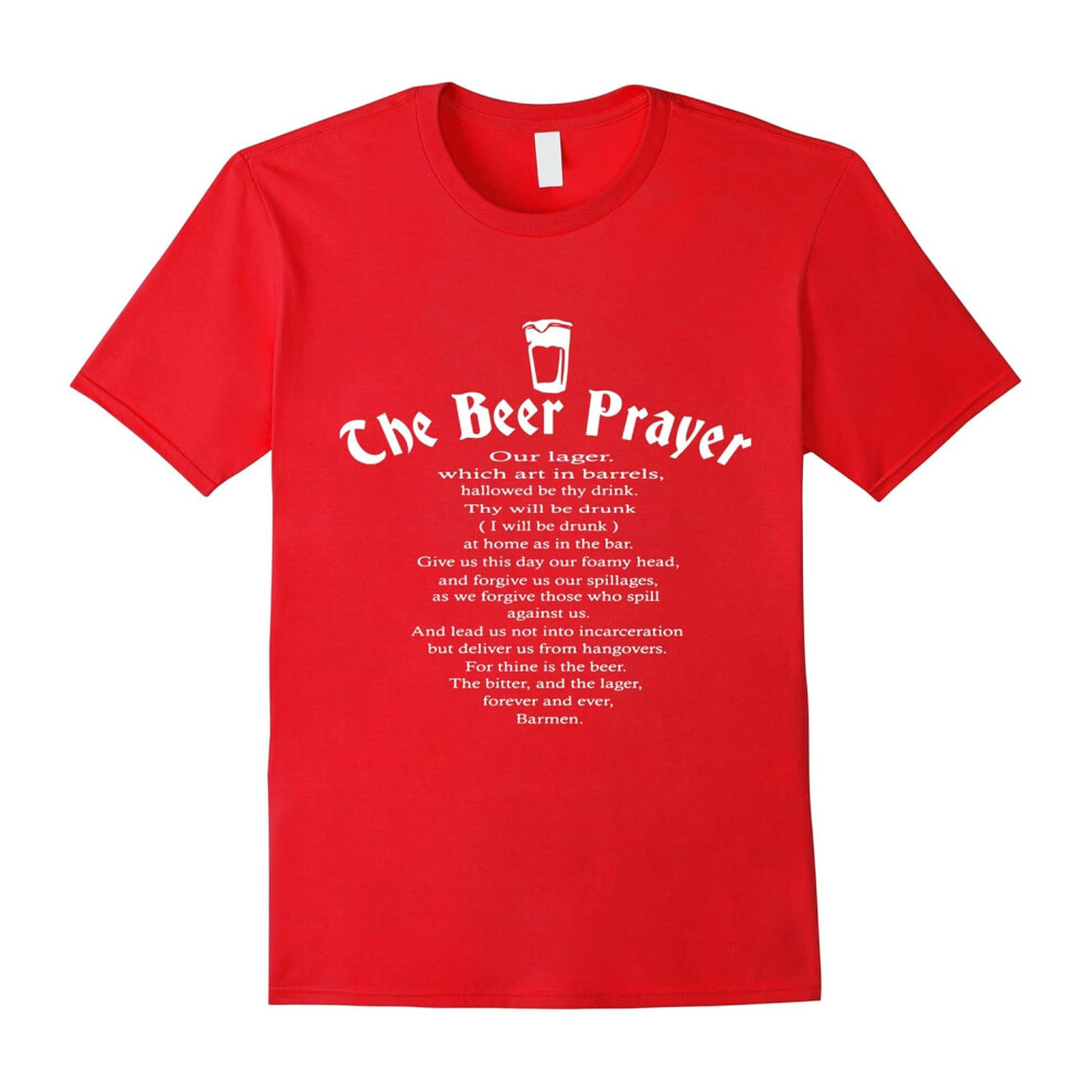 (XL) The Beer Prayer Funny T-Shirt for Beer Lovers-Father's Day