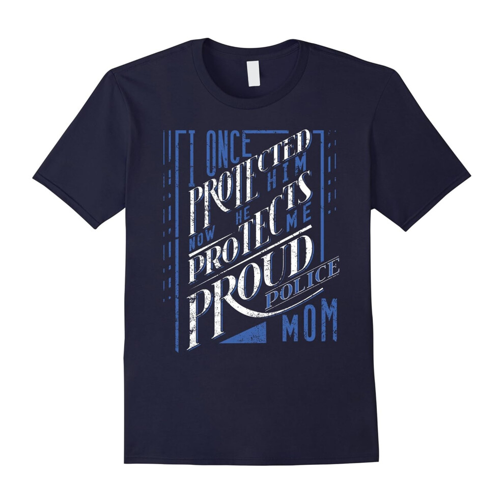 (XXL) My Son Is A Police Officer Police Mom Shirt Police Dad Shirt-Father's Day