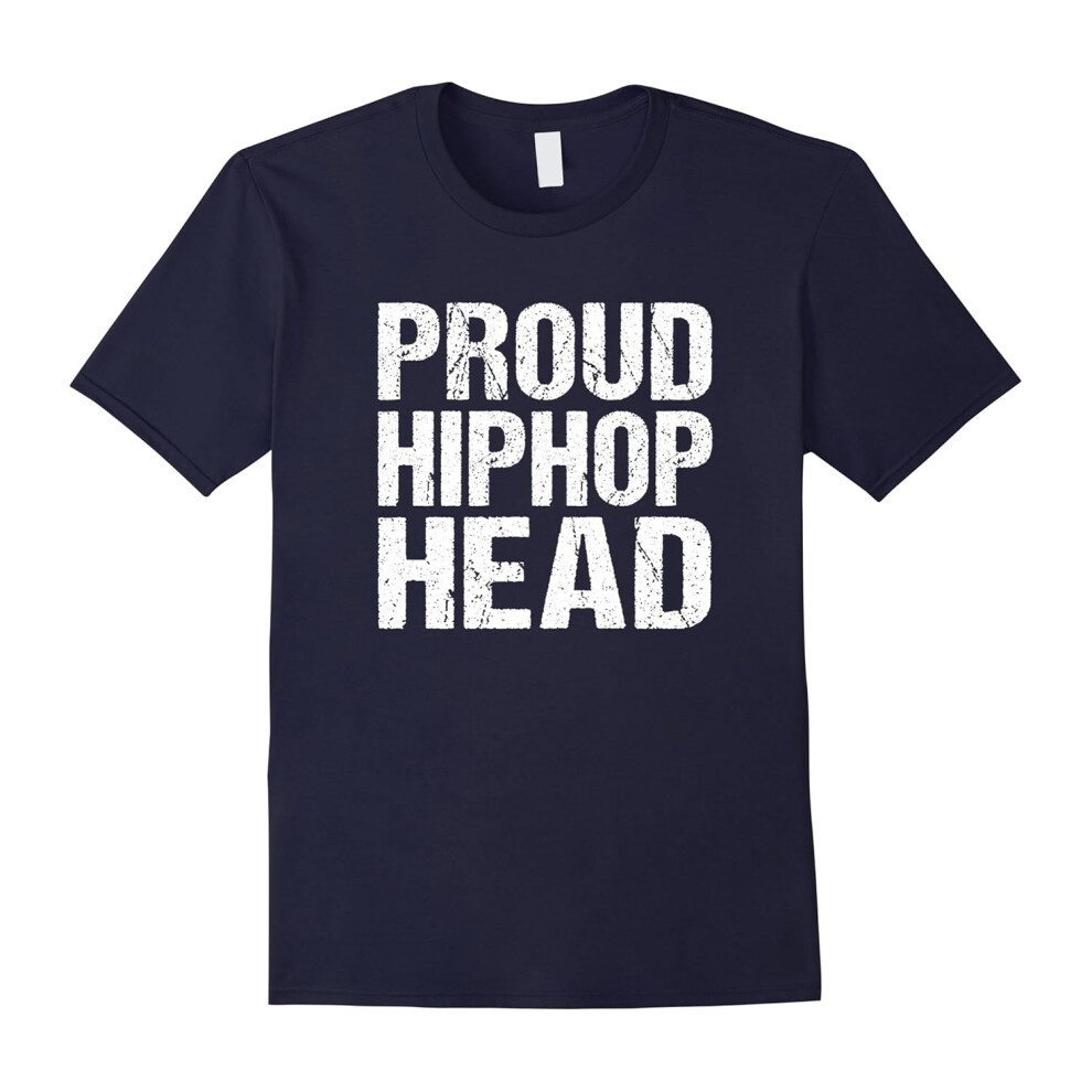 (XXL) Mens Proud Hip-Hop Head T-Shirt â Hip Hop Rap Lover Tee Shirt-Father's Day