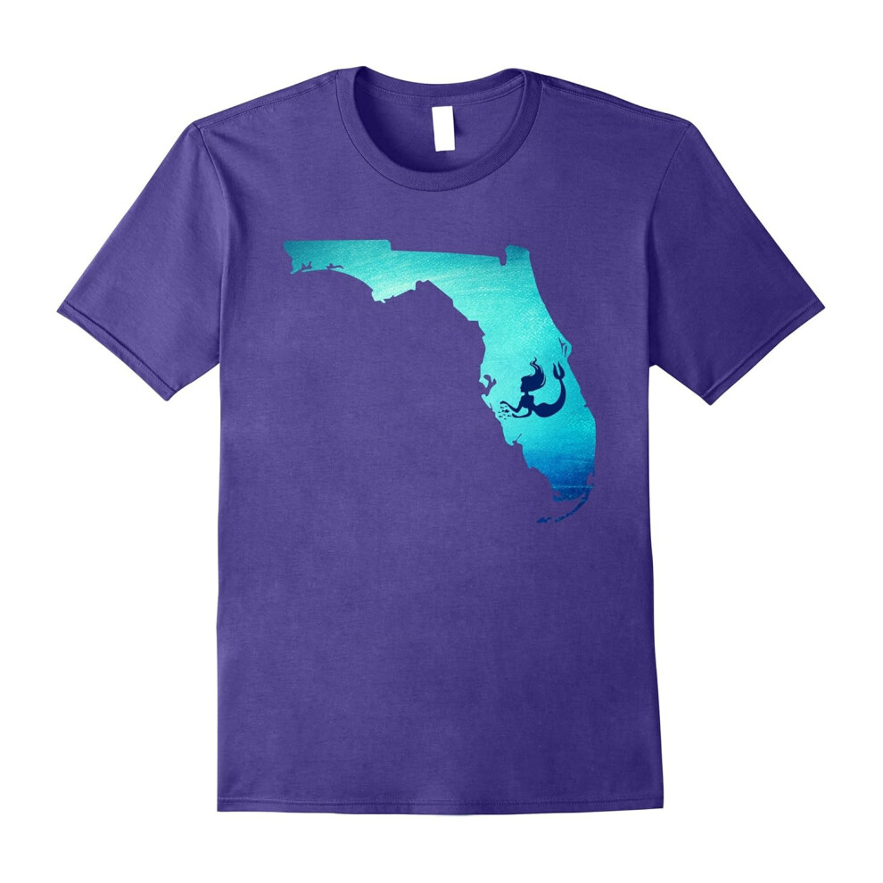 (M) Florida Mermaid T-shirt Mermaid Lovers Gift-Father's Day