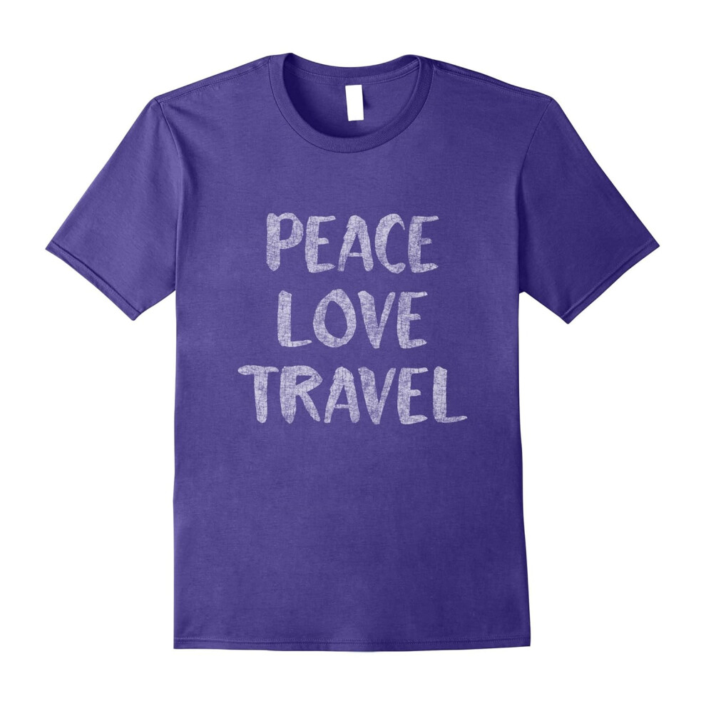 (L) Peace love travel shirt-Father's Day