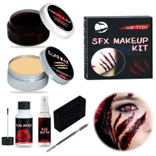 Halloween Makeup, Special Effects Makeup Kit, Halloween Fake Scars Wounds for Vampire&Zombie Festival