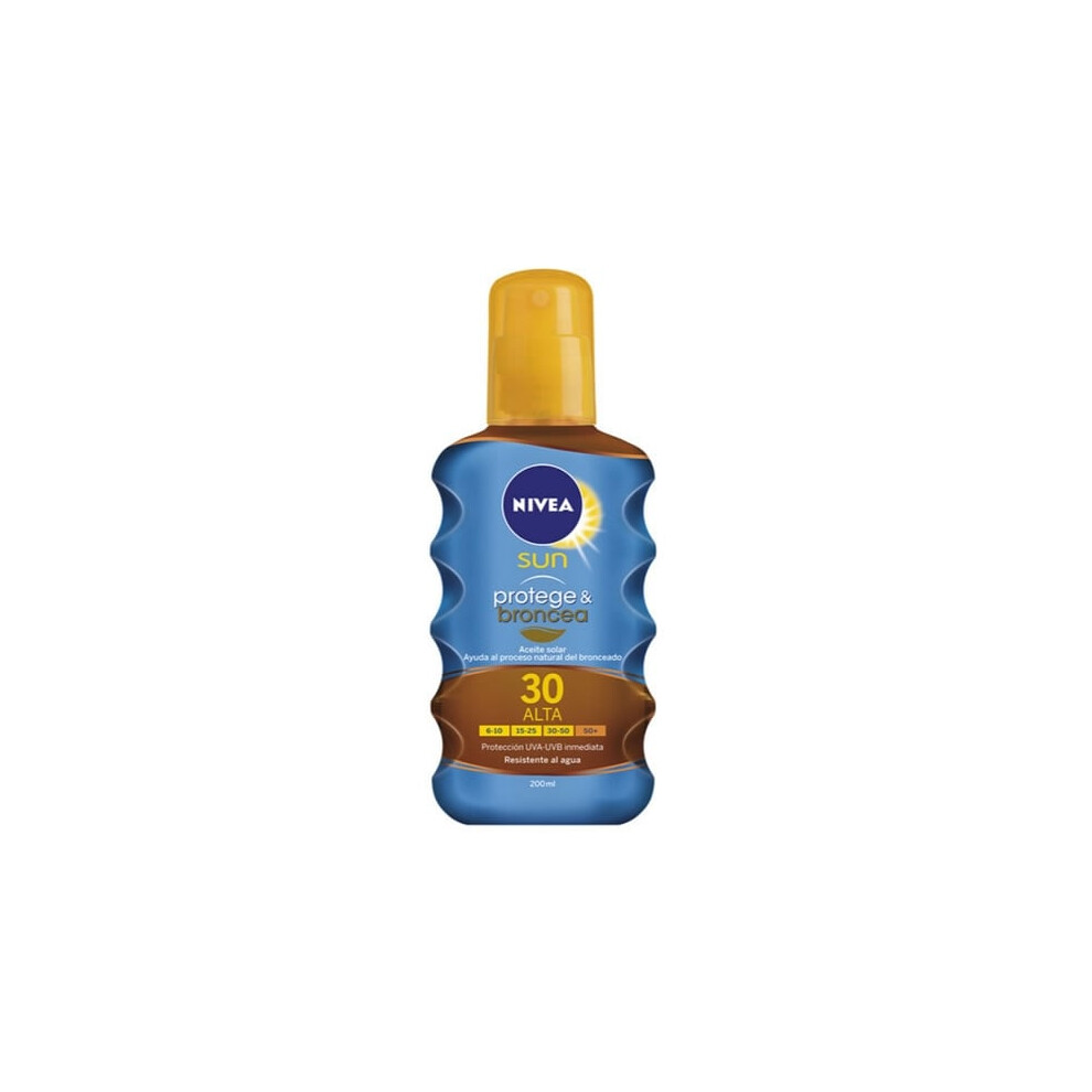 Nivea Sun Protect And Bronze Tan Activating Protecting Oil SPF30 200ml