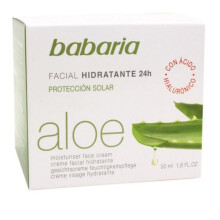 Kosteuttava kasvovoide - BABARIA - Aloe Vera - 24h - 50ml - Kaikille ihotyypeille