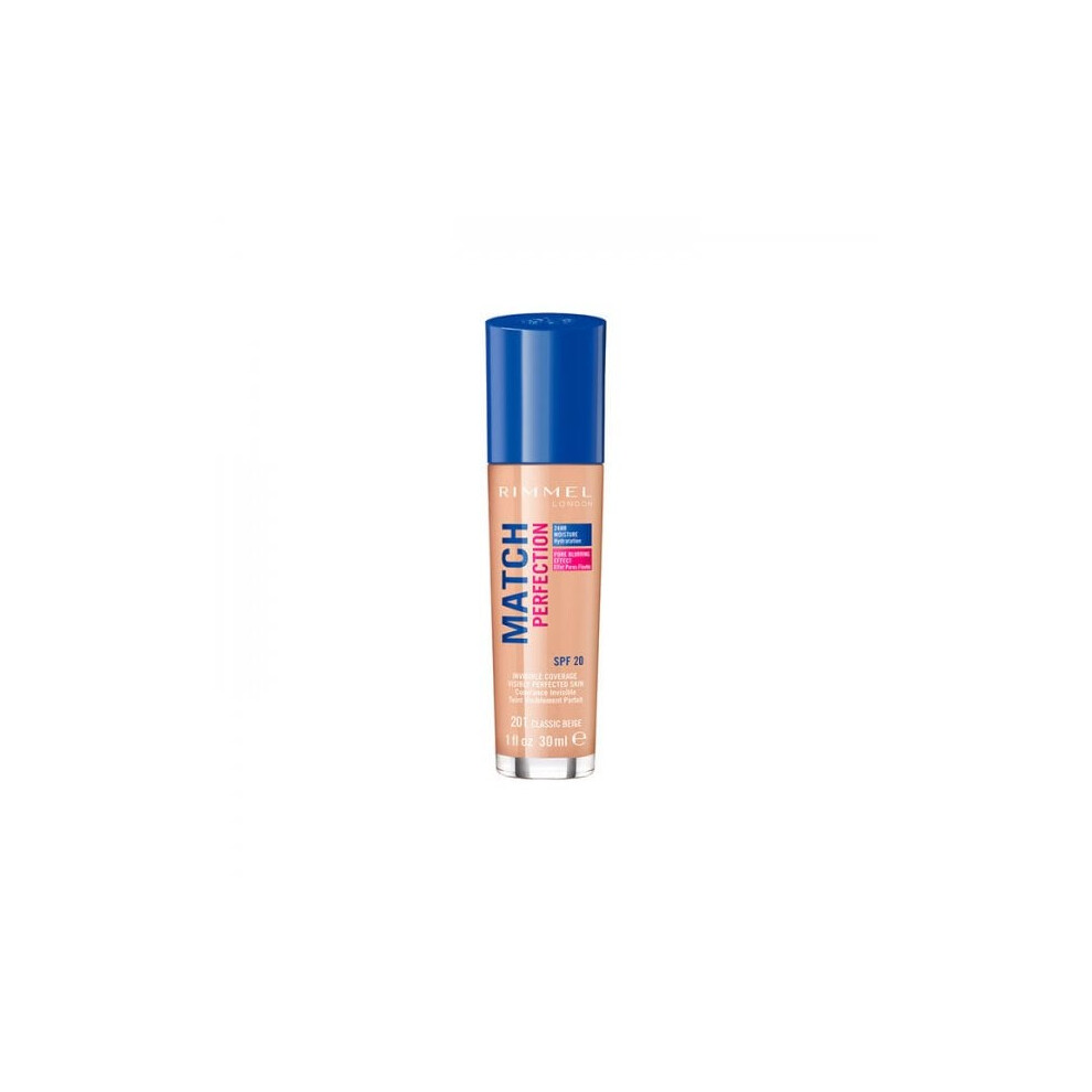 Rimmel Beige Match Perfection Foundation Spf20 - 201 Classic 30Ml