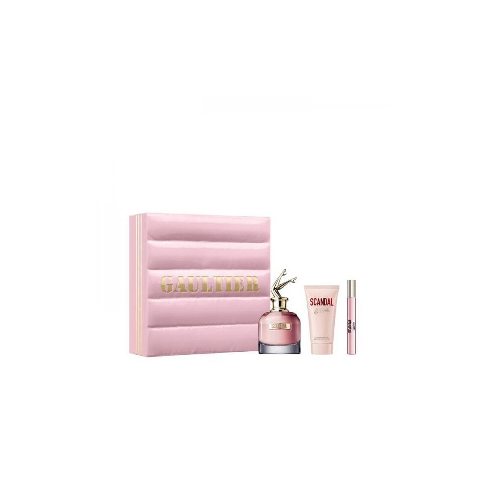 Jean Paul Gaultier Scandal Set EDP 80ml + Body Lotion 75 Ml + Mini 10ml