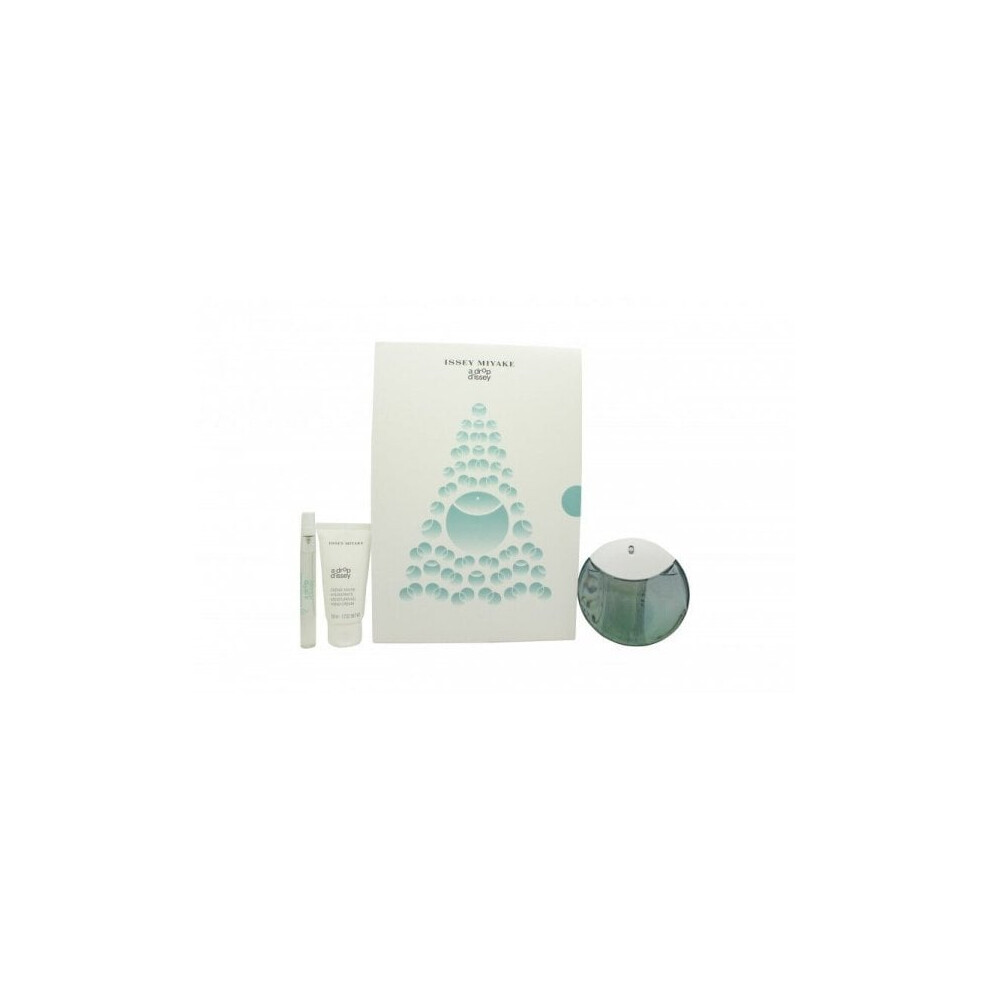 Issey Miyake A Drop d'Issey Gift Set 90 EDP Spray + 50ml Hand Cream + 10ml EDP Spray