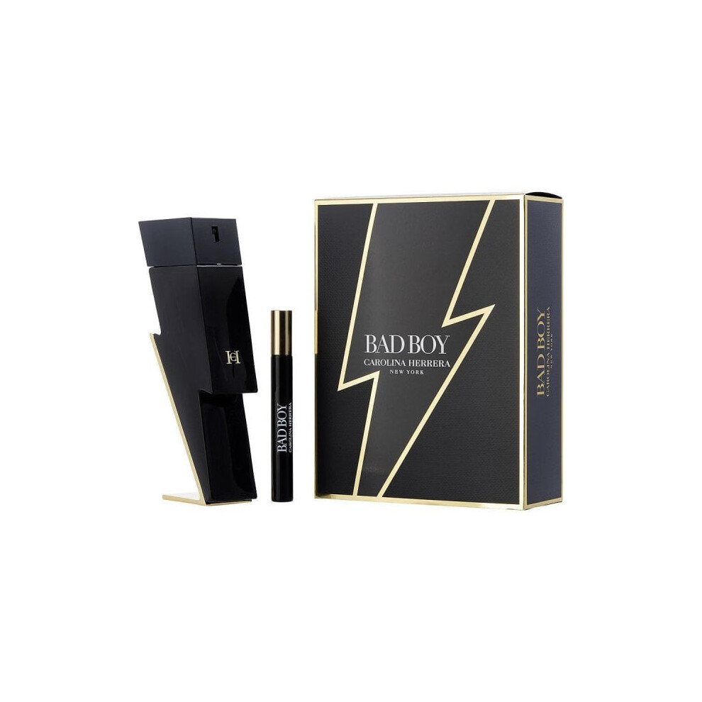 Carolina Herrera Bad Boy Gift Set 100ml EDT Spray + 10ml EDT