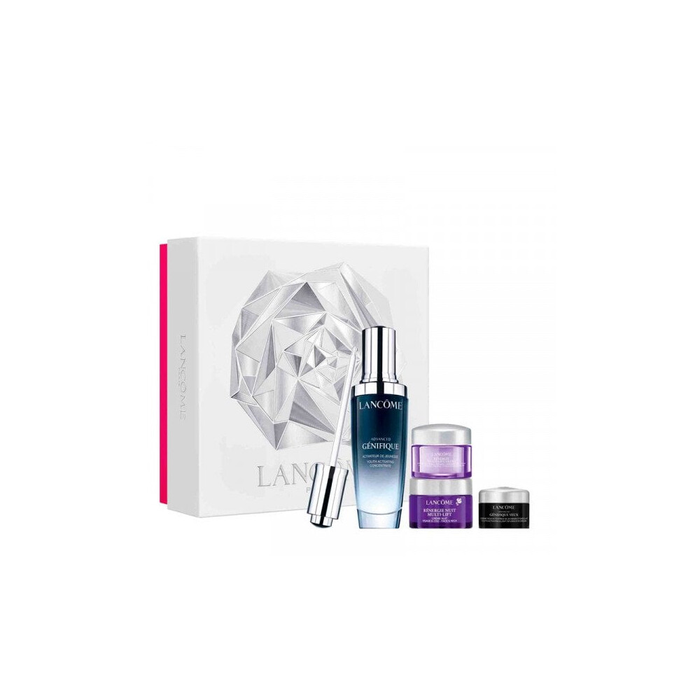 Lancome Advanced Genifique Serum 50ml Holiday Skincare Gift Set For Her - 4pc