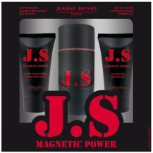 Jeanne Arthes Js Magnetic Power Gift Set 100ml EDT Spray + 75ml Shower Gel + 75ml Aftershave Balm