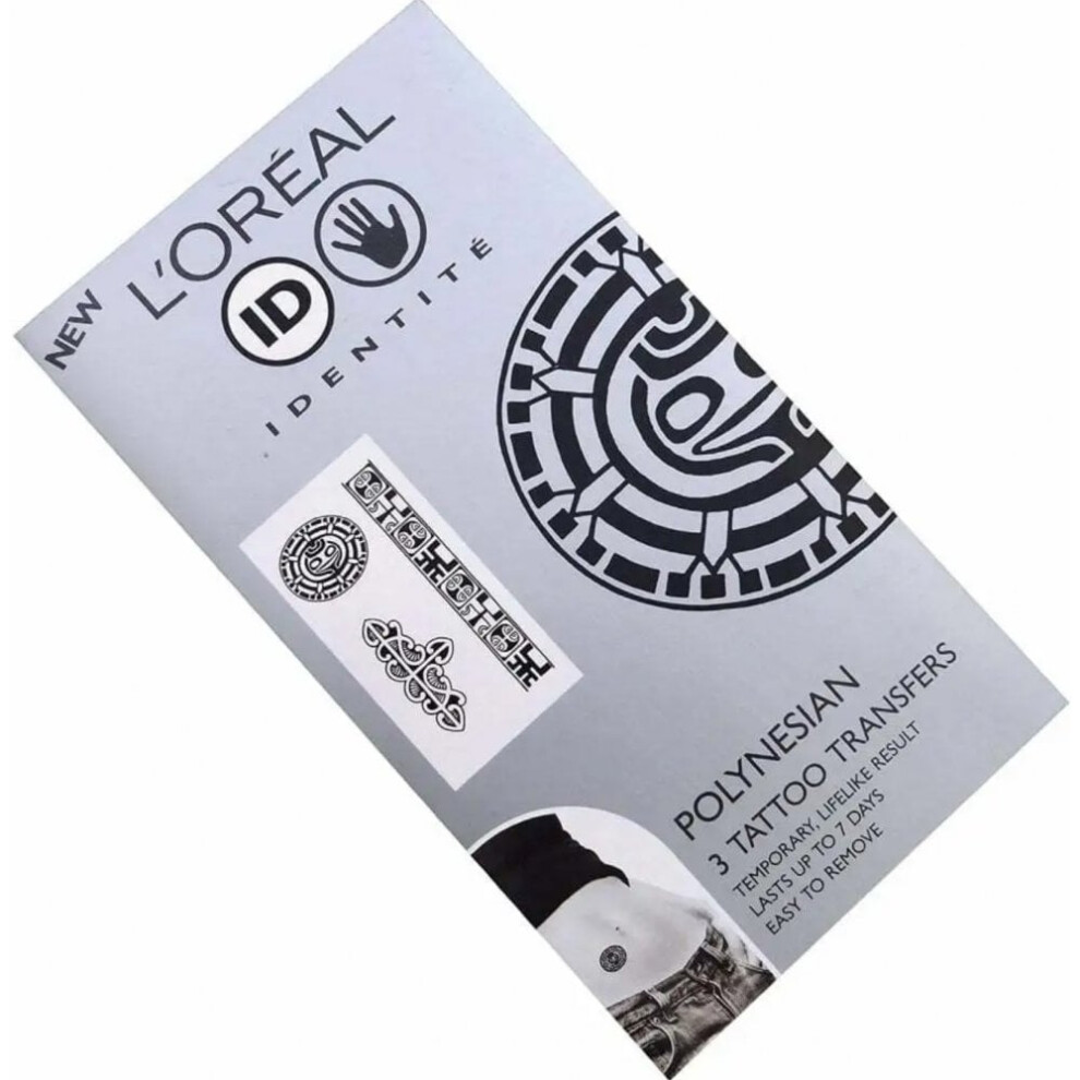 LOREAL IDENTITE TATTOO BODY ART TRANSFERS STREET