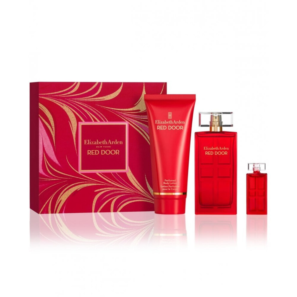 Elizabeth Arden Red Door 50ml EDT + 100M Body Lotion + 5ml