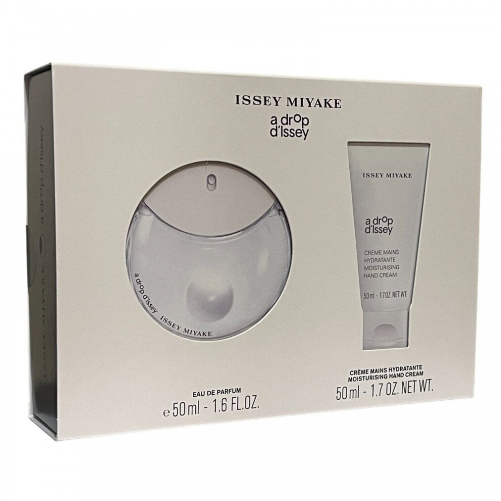 Issey Miyake A Drop D'Issey Gift Set 50ml EDP + Hand Cream 50ml