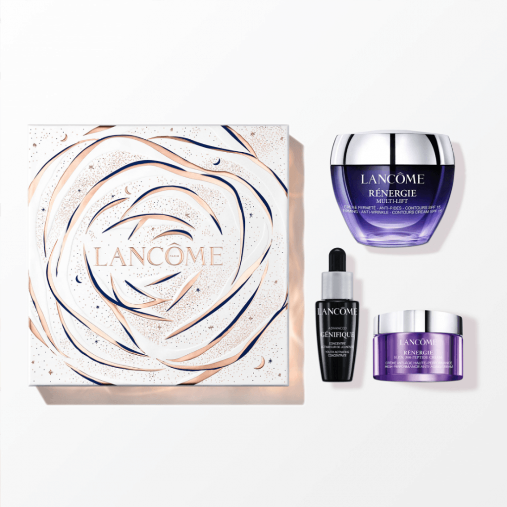 Lancome Renergie Multi-Lift Gift Set -  Renergie Multi-Lift Cream 50ml + Renergie H.P.N. 300-Peptide Cream 15ml + Advanced Genifique Serum 10ml