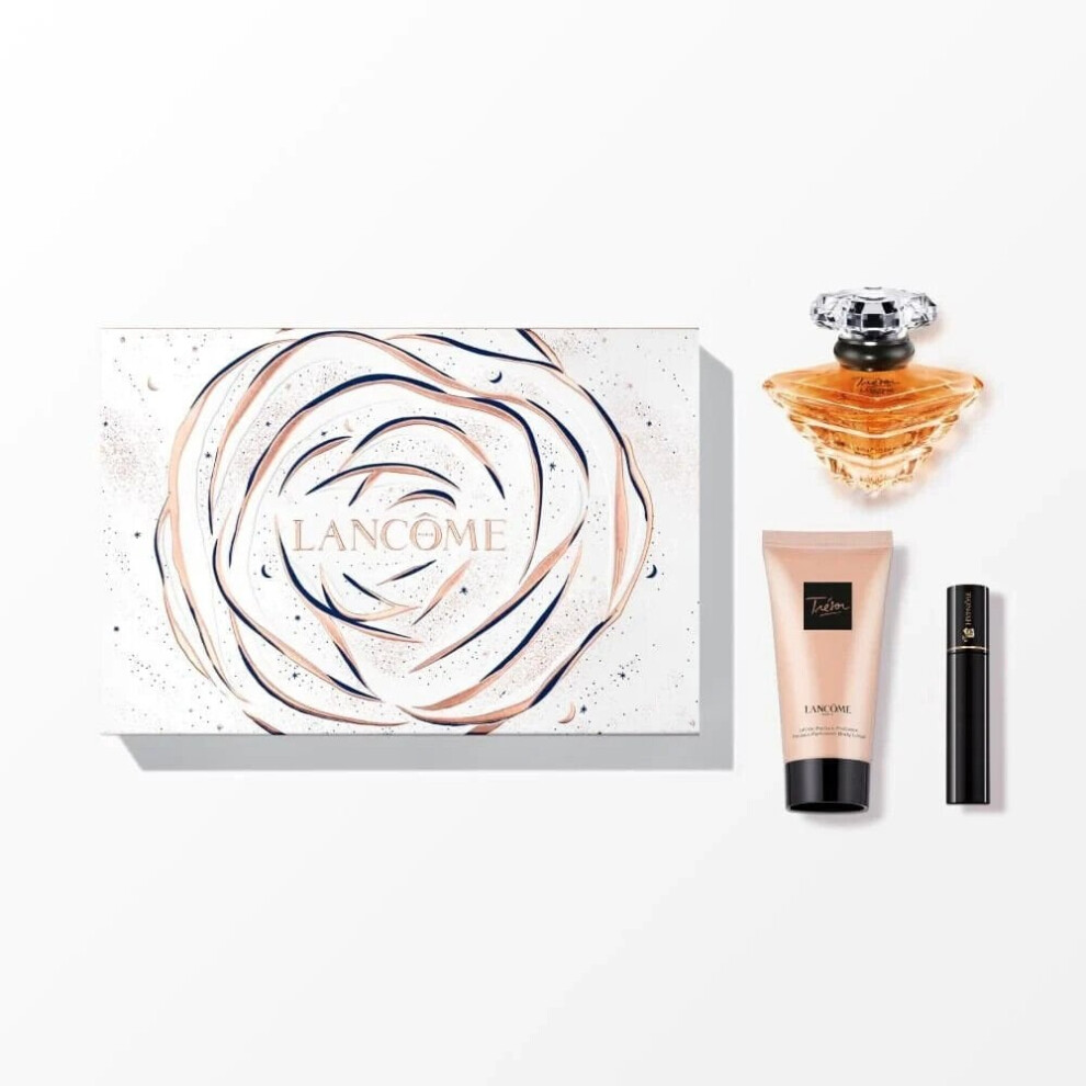 Lancome Tresor 30ml EDP Spray +50ml Body Lotion+2ml Mascara