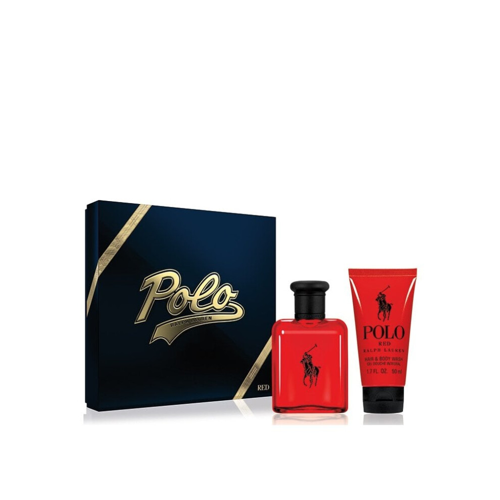 Ralph Lauren Polo Red 75ml EDT Spray + 50ml Sg Set