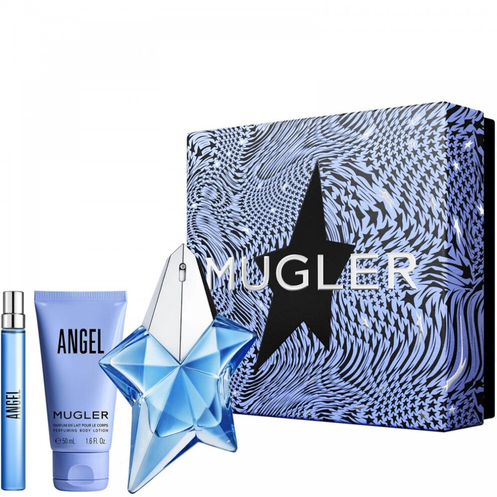 Thierry Mugler Angel Pour Femme - 60ml EDP Spray + 50ml Body Lotion +10ml EDP Spray Set