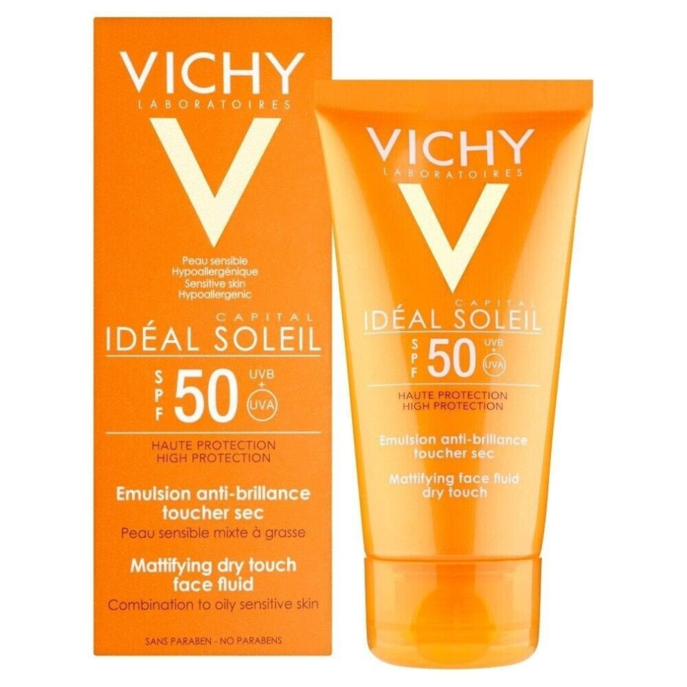 Vichy Ideal Soleil Mattifying Face Fluid Dry Touch Spf50+ 50Ml