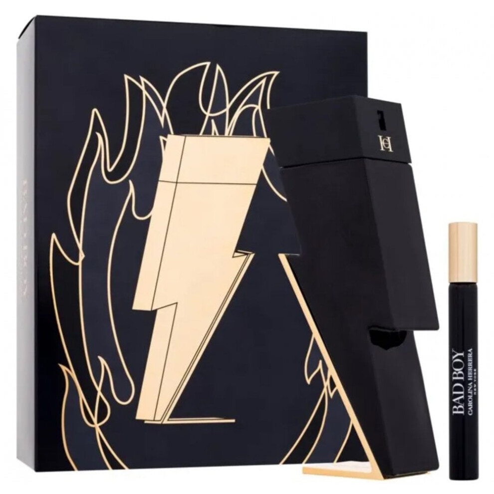 Carolina Herrera Bad Boy 100ml EDT Spray+ 10Ml 100ml EDT Spray