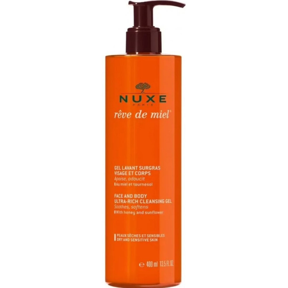 Nuxe Reve De Miel Ultra Rich Cleansing Gel 400ml