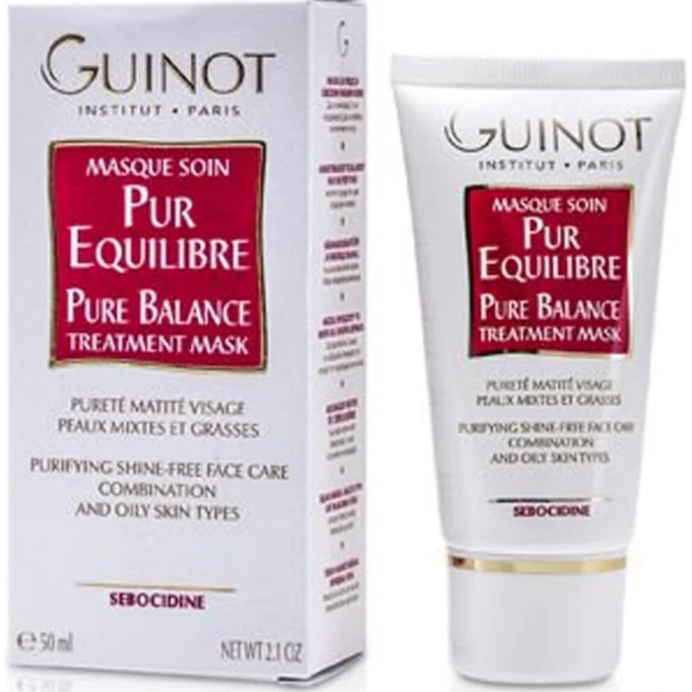Guinot 50ml Masque Soin Pur Equilibre Pure Balance Treatment Mask Combination/Oily