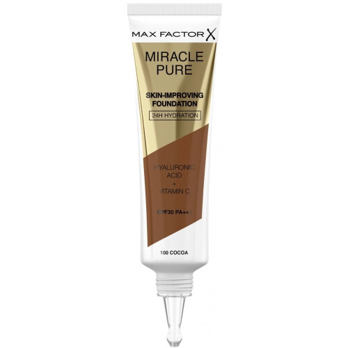 Max Factor Max Factor Miracle Pure Skin Improving 24H Hydration Foundation 30ml - 100 Cocoa